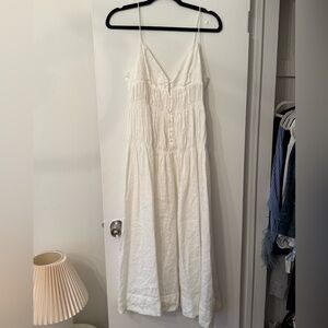Doen white spaghetti strap dress